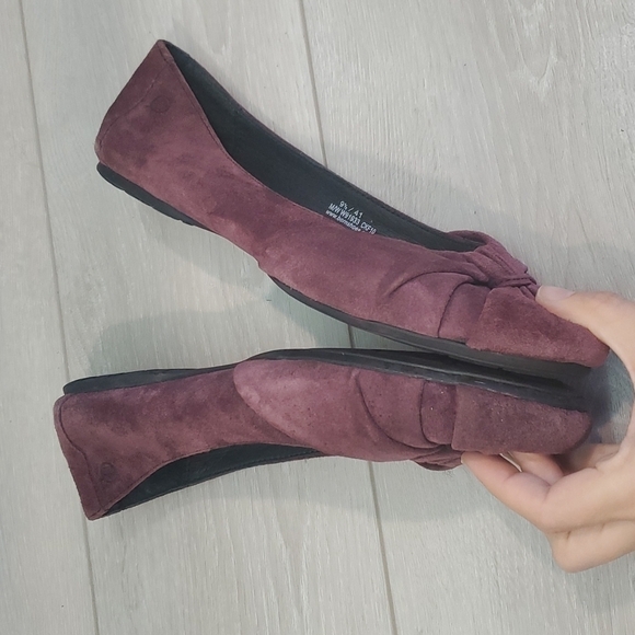 Born Women Comfort Suede Ballet Flats shoes sz 9.5 - Picture 6 of 11